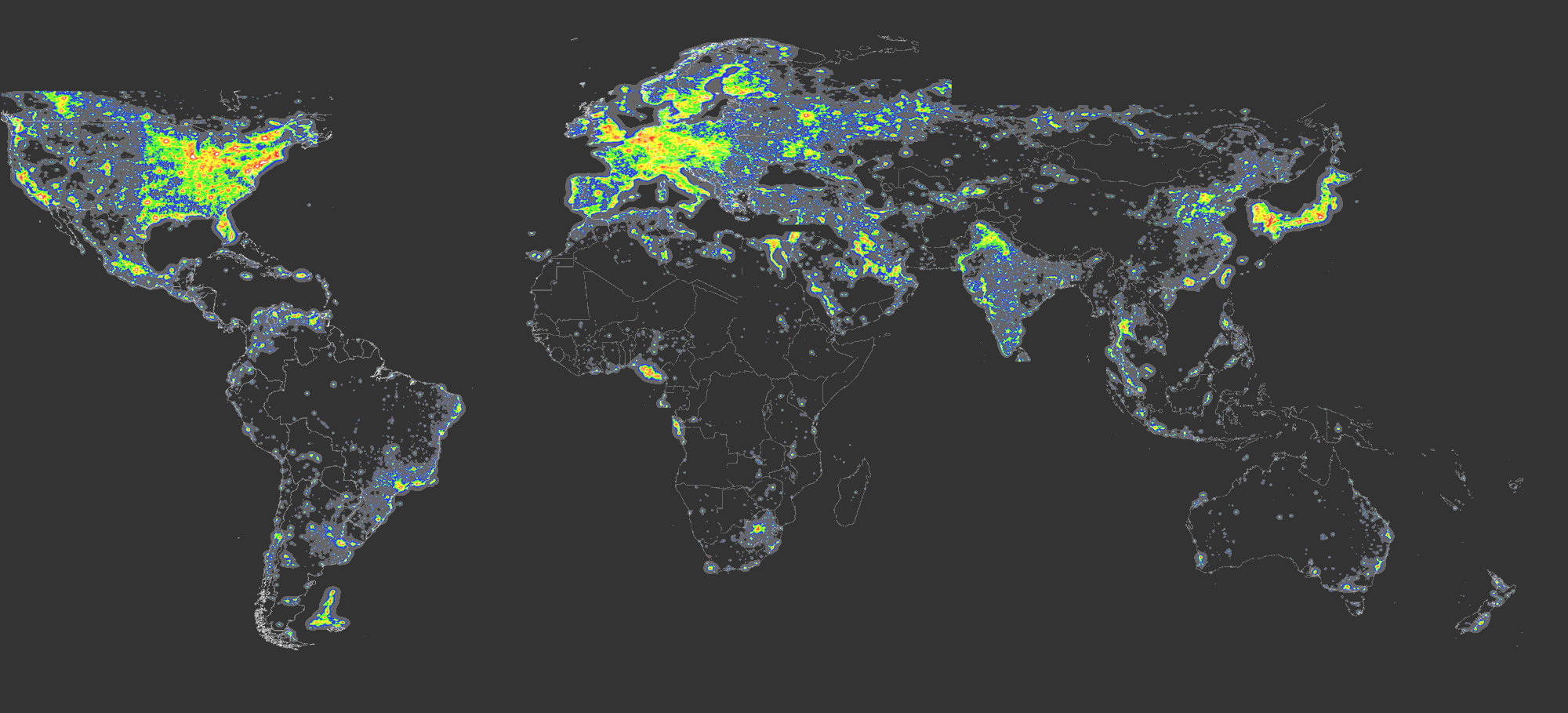 Trickle Manager møl The World Atlas of the Artificial Night Sky Brightness